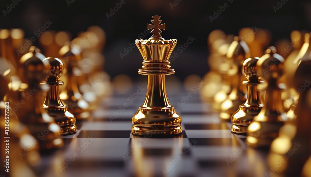 Strategic Planning For Business Success: Golden King In Checkmate Situation With Emergency Exit Strategy Against Enemies. Prioritizing Business Strategy And Life Planning. Strategic Planning For Business Success: Golden King In Checkmate Situation With Emergency Exit Strategy Against Enemies. Prioritizing Business Strategy And Life Planning.