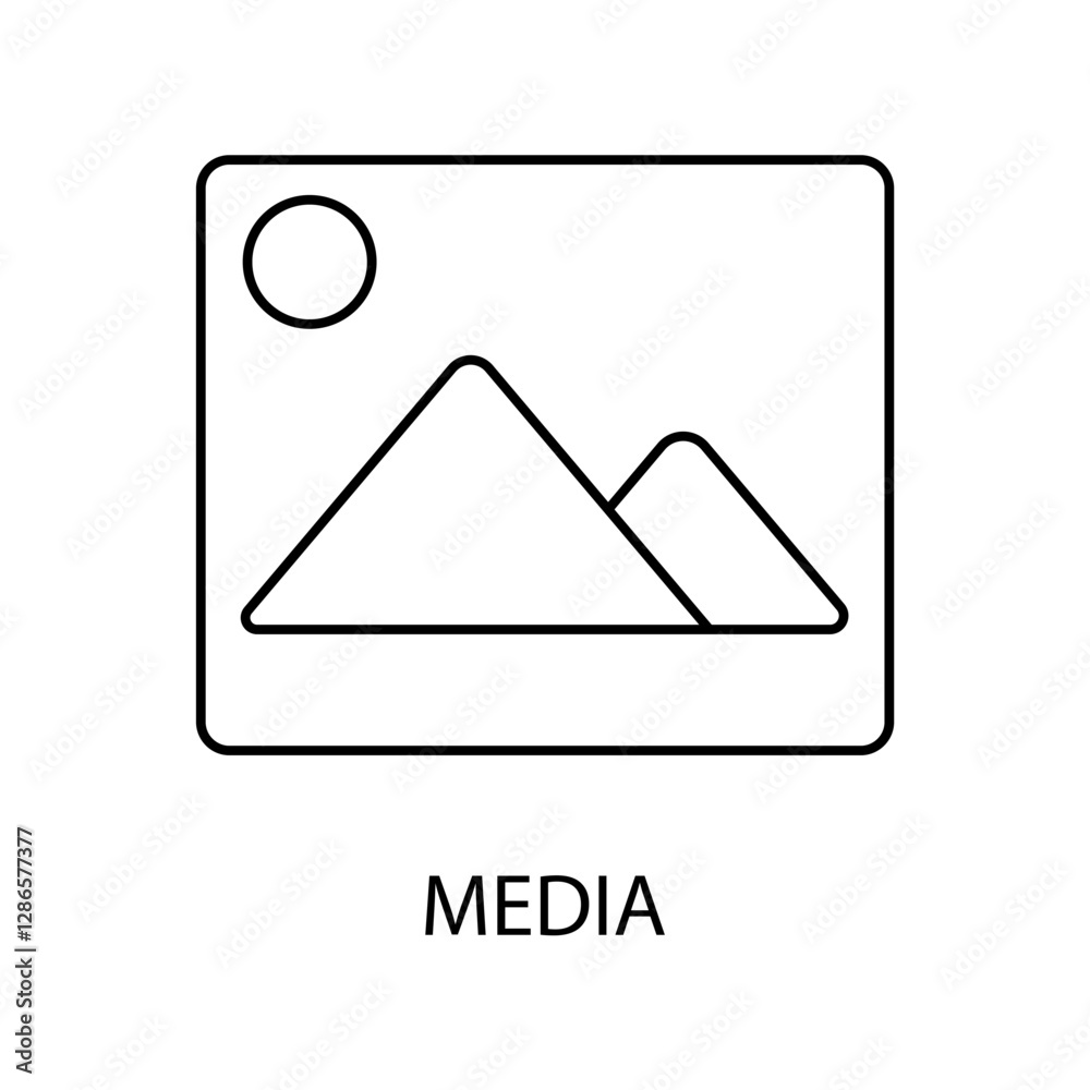 media icons symbol vector elements for infographic web media icons symbol vector elements for infographic web