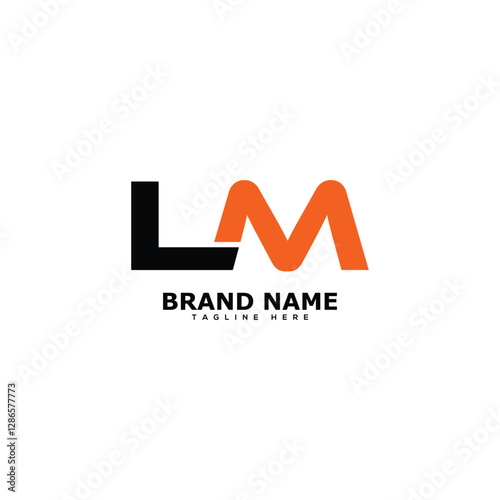 Minimal Elegant LM Awesome Letter Logo Design Template Vector Illustration