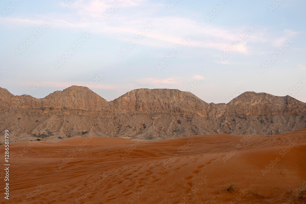 Fossil Rock archeological place in UAE sand desert in Sharjah. Fossil Rock archeological place in UAE sand desert in Sharjah.