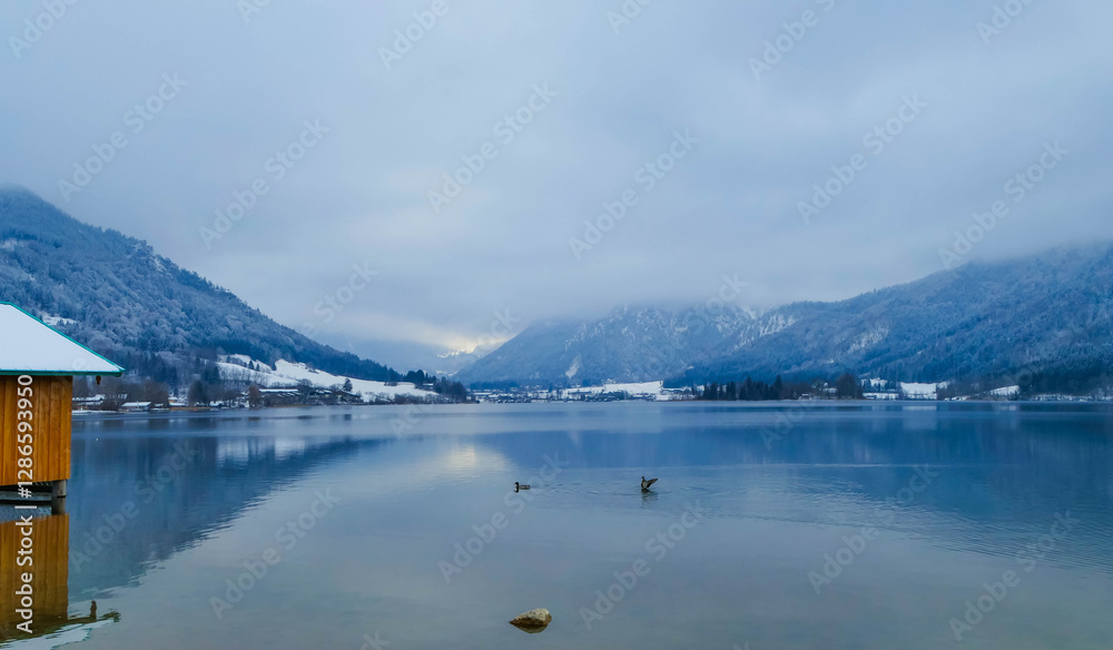 Obraz premium Winteridylle Schliersee Bayern