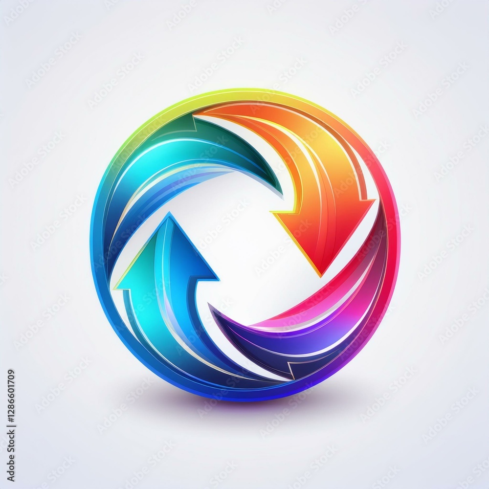 Naklejka premium abstract colorful icon