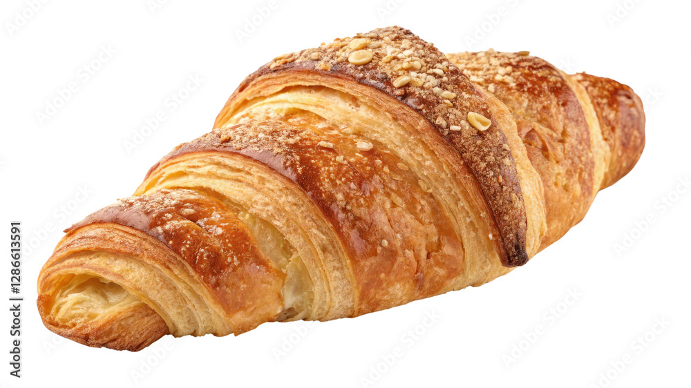 Golden Croissant with Nuts, Isolated on Transparent Background, High-Resolution Image, Bakery Food Photography, Croissant, Pastry, Bakery Golden Croissant with Nuts, Isolated on Transparent Background, High-Resolution Image, Bakery Food Photography, Croissant, Pastry, Bakery