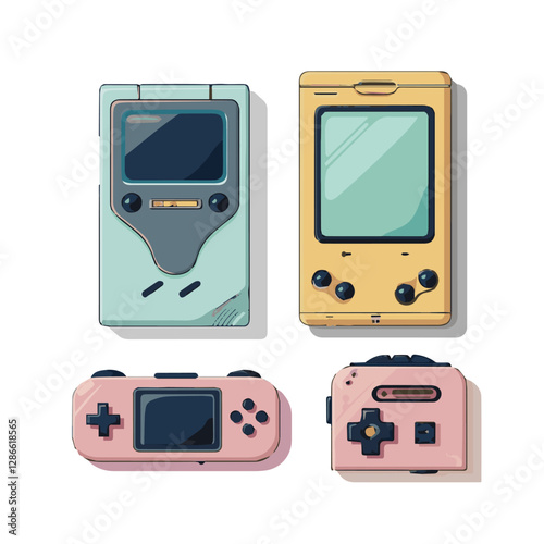 gadget, device, technology, background, modern, digital, vector, 3d, illustration, phone, electronic, mobile, headphones, wireless, equipment, headphone, headset, computer, design, object, hardware, s