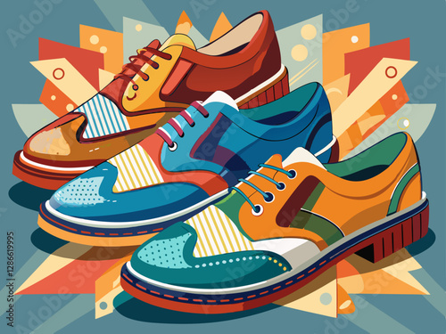 vector of  Men's shoes