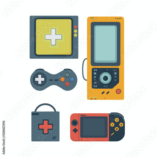 gadget, device, technology, background, modern, digital, vector, 3d, illustration, phone, electronic, mobile, headphones, wireless, equipment, headphone, headset, computer, design, object, hardware, s