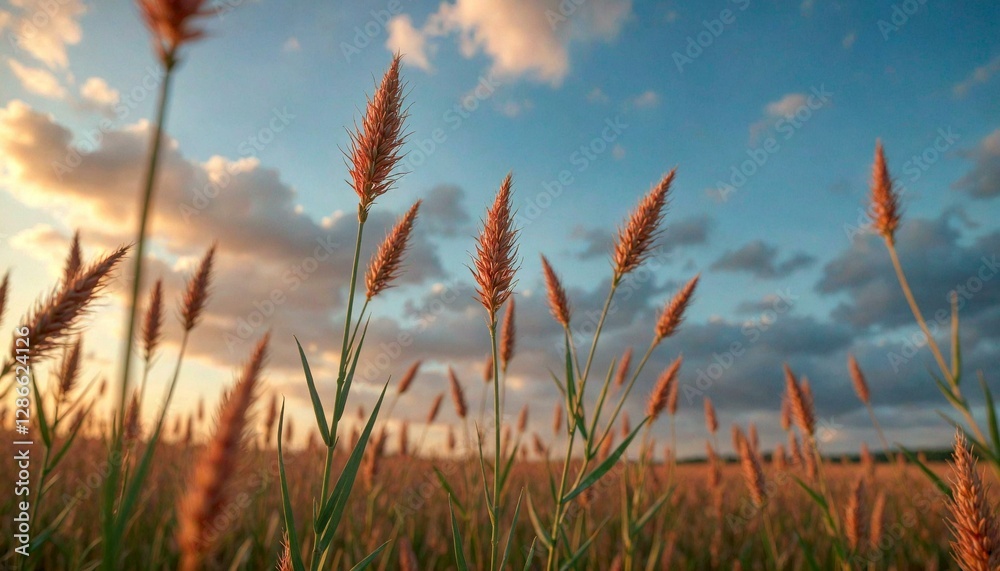 Sunset Over a Field of Tall Grass Sunset Over a Field of Tall Grass