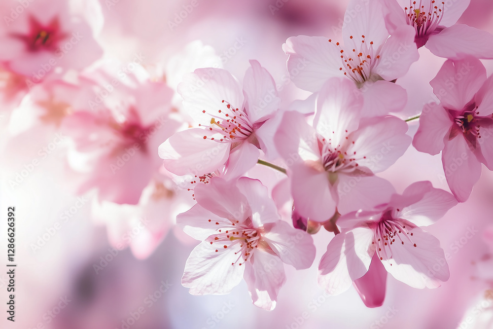 Obraz premium spring cherry blossoms tree 봄 벚꽃 나무