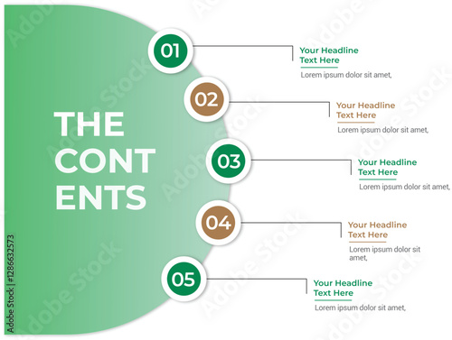 Table of content template a4 page print business profile annual report brochure catalog corporate Landscape Layout Portfolio Abstract Presentation leaflet Webpage Creative PowerPoints magazine