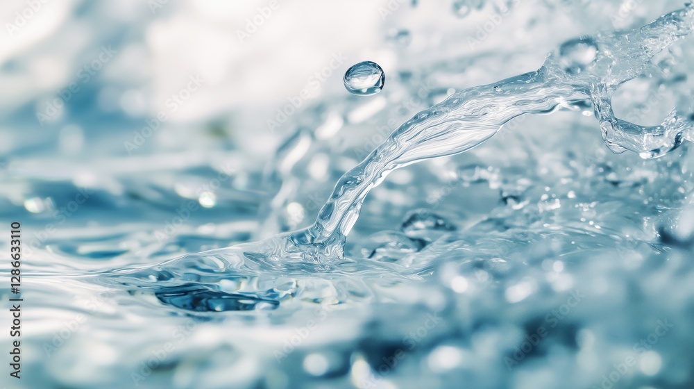 The instant freeze of clear water droplets The instant freeze of clear water droplets