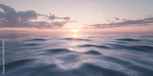 HDRI open ocean at sunset