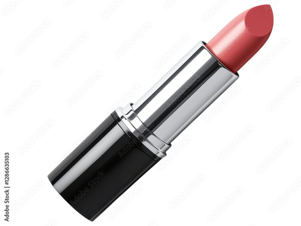 Beautiful lipstick on a white isolated background, perfect for cosmetic and beauty-focused designs.