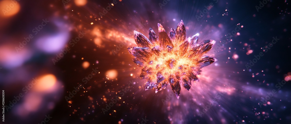 A vibrant explosion of cosmic colors. A vibrant explosion of cosmic colors.