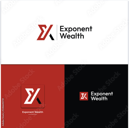 
Letter X Finance Logo Concept With Growth Arrow