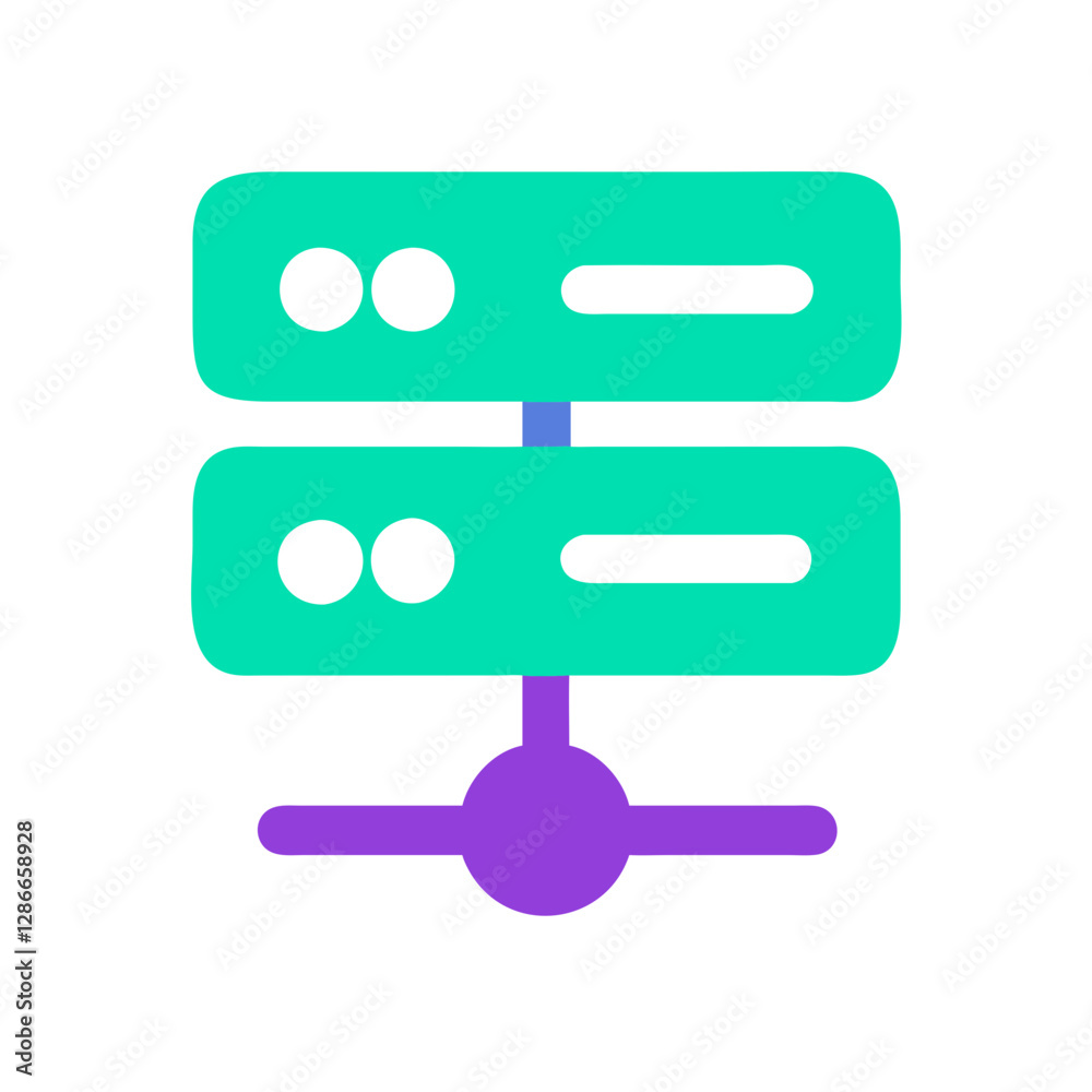 Data server icon in modern design, technology concept Data server icon in modern design, technology concept