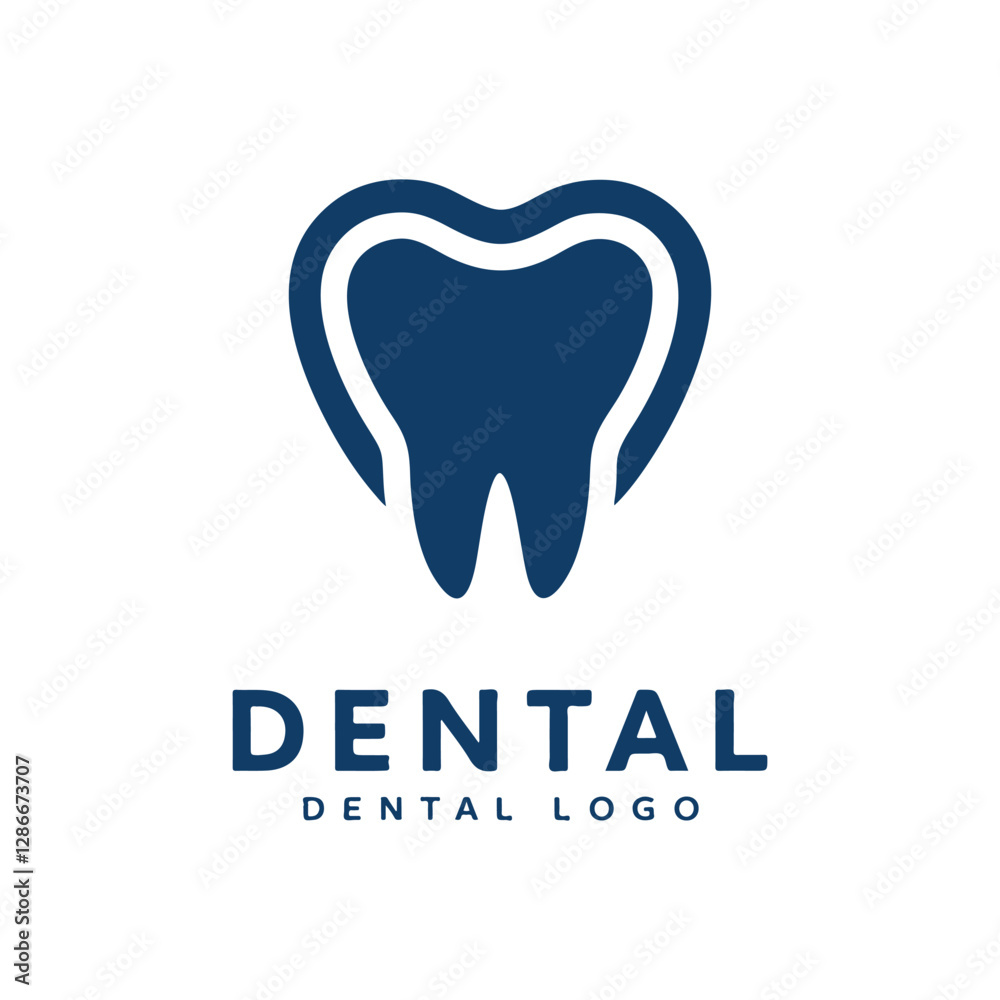 vector dental logo illustration background