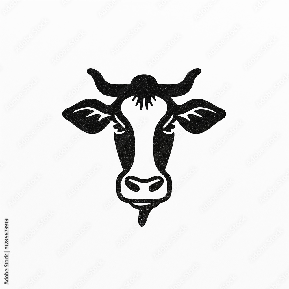 cow on white