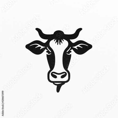 Obraz na płótnie cow on white w salonie