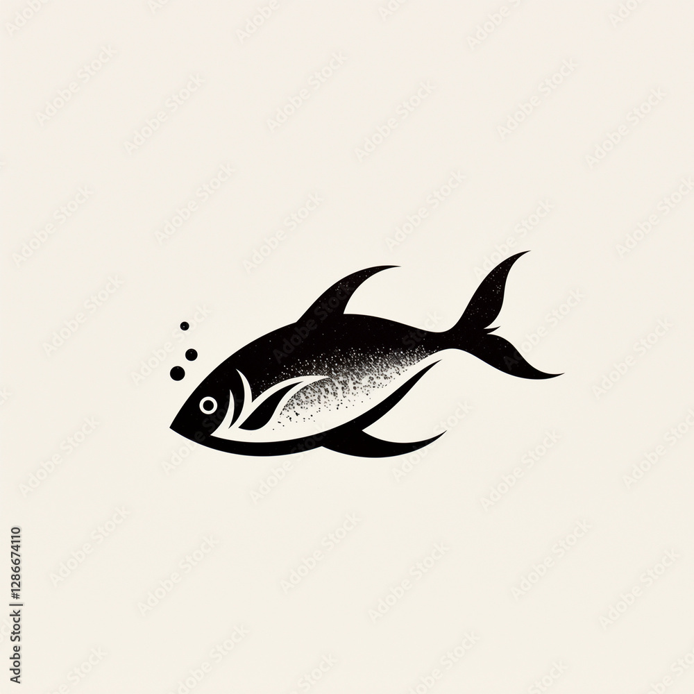 fish on a white background