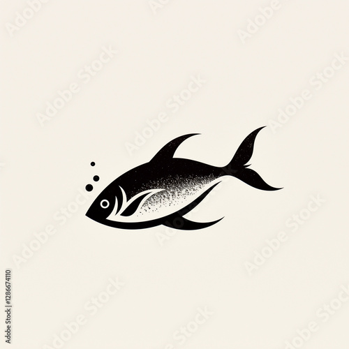 Obraz na płótnie fish on a white background w salonie