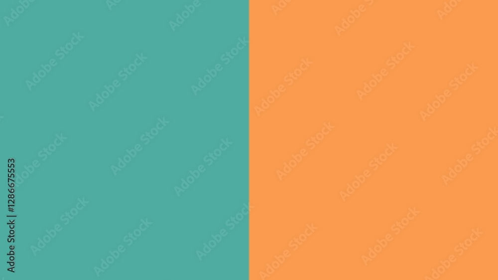 Fototapeta premium Teal and Peach Color Palette