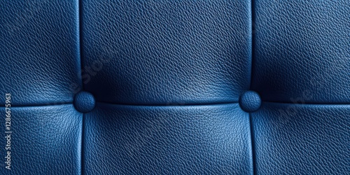 Blue leather surface with a pointy edge
