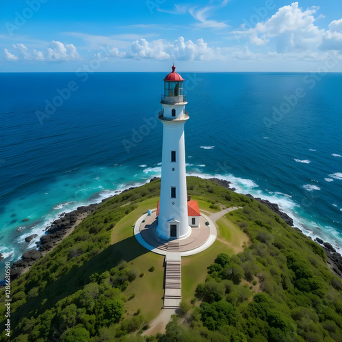 Aerial view of the Lighthouse in Marabou Puerto Rico