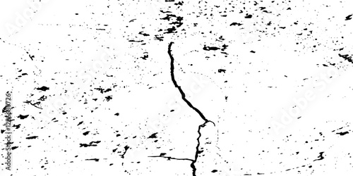 Distressed black texture. Dark grainy texture on white background. Dust overlay textured. Grain noise particles. Rusted white effect. Grunge design elements. Vector illustration, EPS 10.