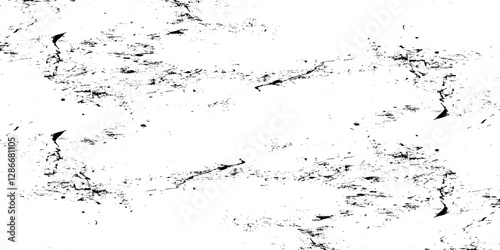 Distressed black texture. Dark grainy texture on white background. Dust overlay textured. Grain noise particles. Rusted white effect. Grunge design elements. Vector illustration, EPS 10.