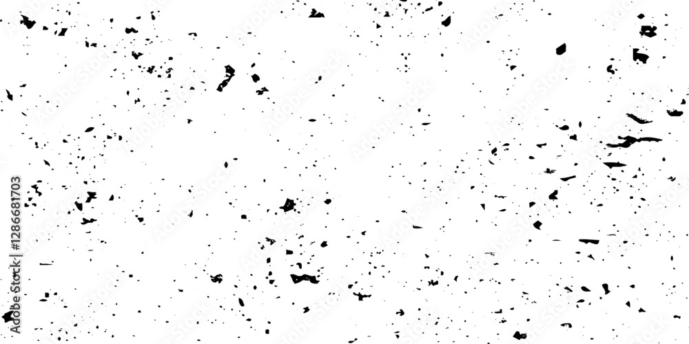 Distressed black texture. Dark grainy texture on white background. Dust overlay textured. Grain noise particles. Rusted white effect. Grunge design elements. Vector illustration, EPS 10. Distressed black texture. Dark grainy texture on white background. Dust overlay textured. Grain noise particles. Rusted white effect. Grunge design elements. Vector illustration, EPS 10.