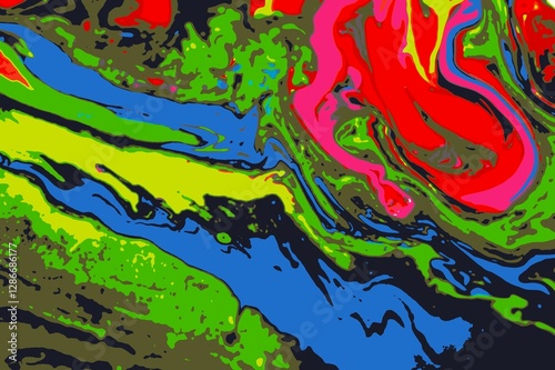 Artistic design. Very beautiful swirl pattern. Luxury art in Eastern style.