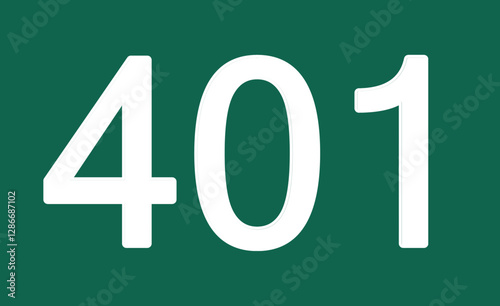 401 against a green field