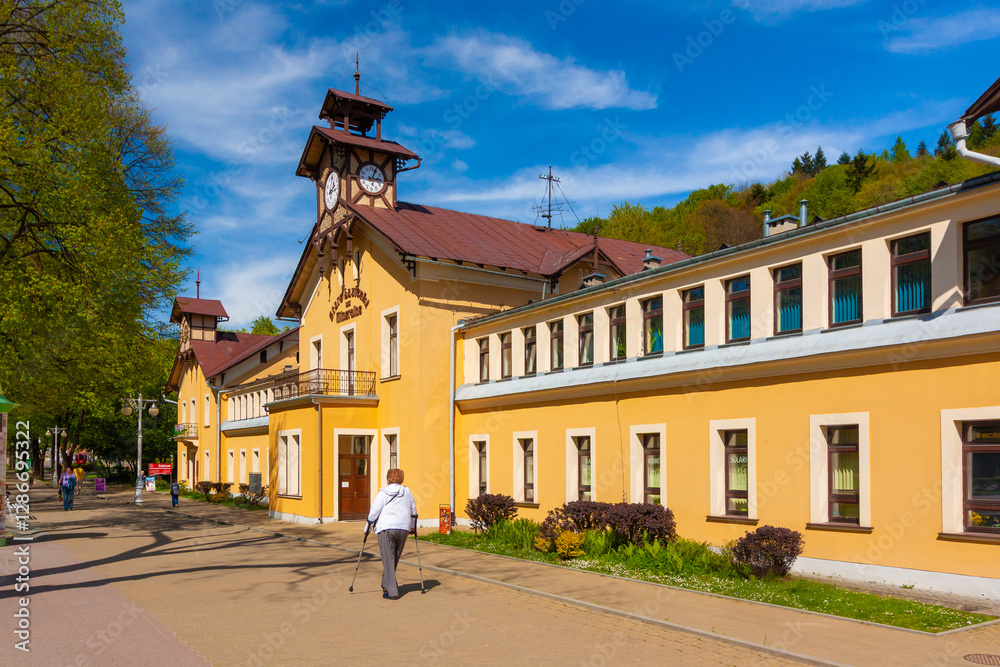 Stare łazienki mineralne w Krynicy. Stare łazienki mineralne w Krynicy.