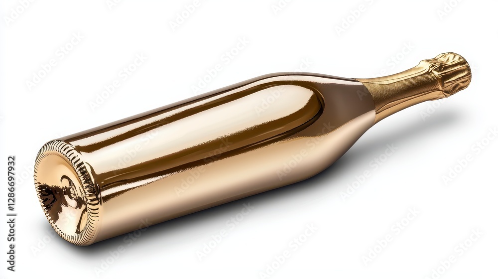 Elegant champagne bottle with glimmering label and bubbly contents perfect for celebrations and special occasions Elegant champagne bottle with glimmering label and bubbly contents perfect for celebrations and special occasions
