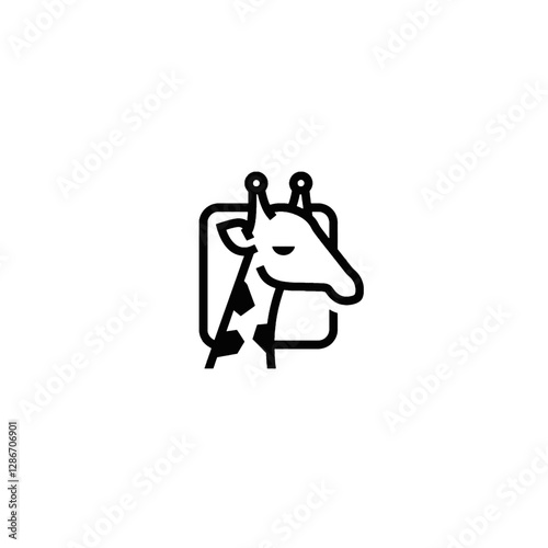 Giraffe Vector Logo Design