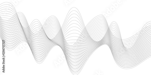 Abstract modern background, curved lines, create the effect of an optical illusion and will successfully complement your design stock illustration.