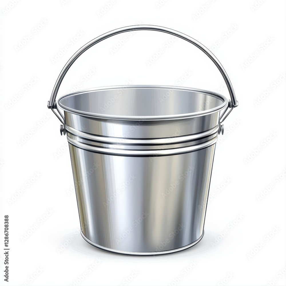 Classic bucket made of durable material ideal for various uses such as cleaning, storage, and gardening tasks Classic bucket made of durable material ideal for various uses such as cleaning, storage, and gardening tasks