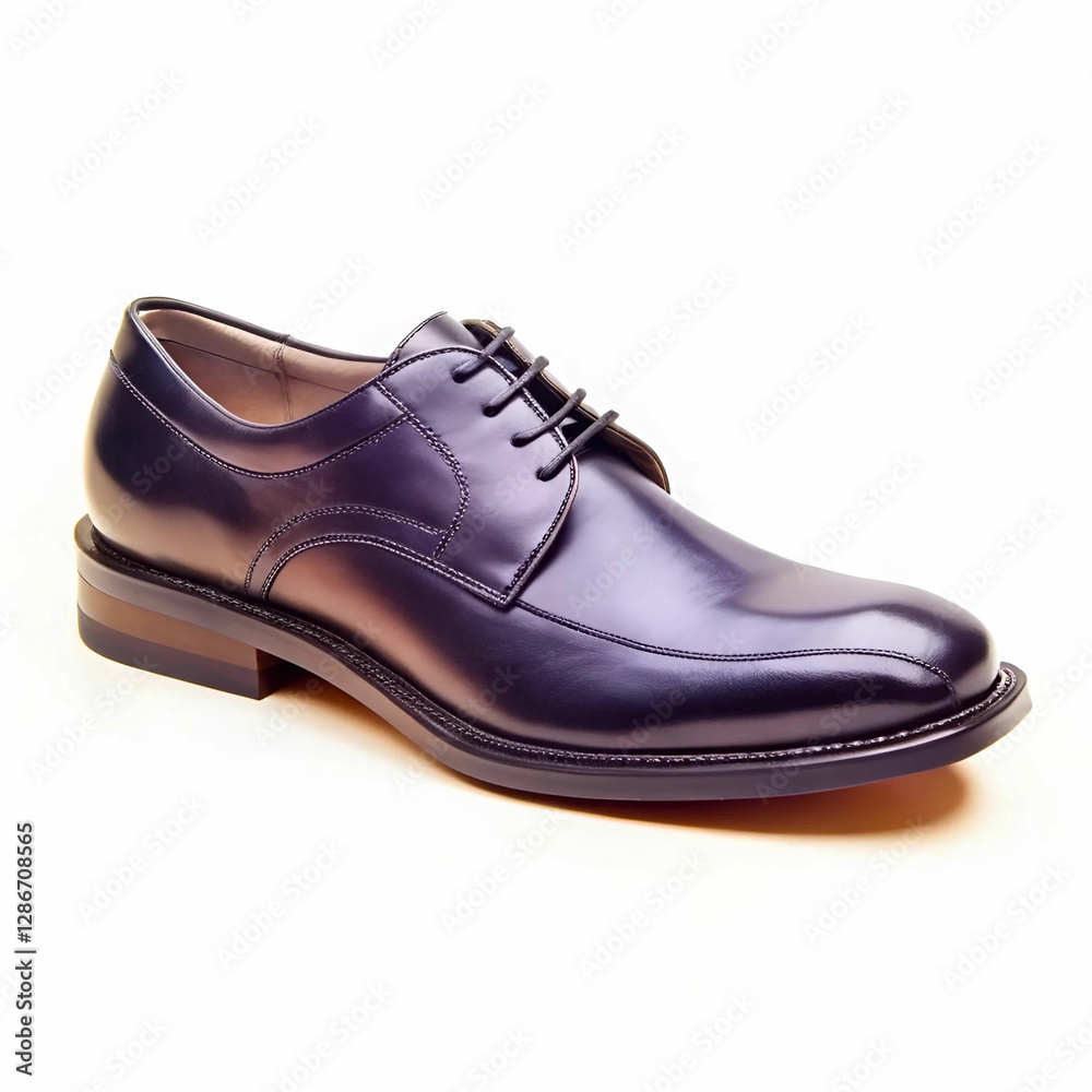 A stylish black shoe stock illustration on a white background A stylish black shoe stock illustration on a white background