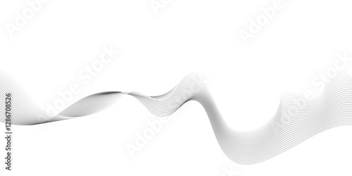 Abstract modern background, curved lines, create the effect of an optical illusion and will successfully complement your design stock illustration.