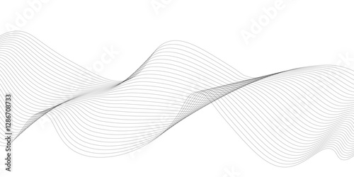 Abstract modern background, curved lines, create the effect of an optical illusion and will successfully complement your design stock illustration.