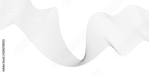 Abstract modern background, curved lines, create the effect of an optical illusion and will successfully complement your design stock illustration.