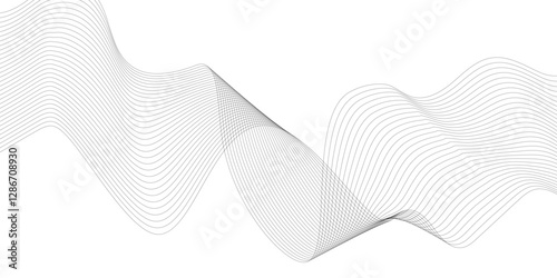 Abstract modern background, curved lines, create the effect of an optical illusion and will successfully complement your design stock illustration.
