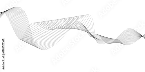 Abstract modern background, curved lines, create the effect of an optical illusion and will successfully complement your design stock illustration.