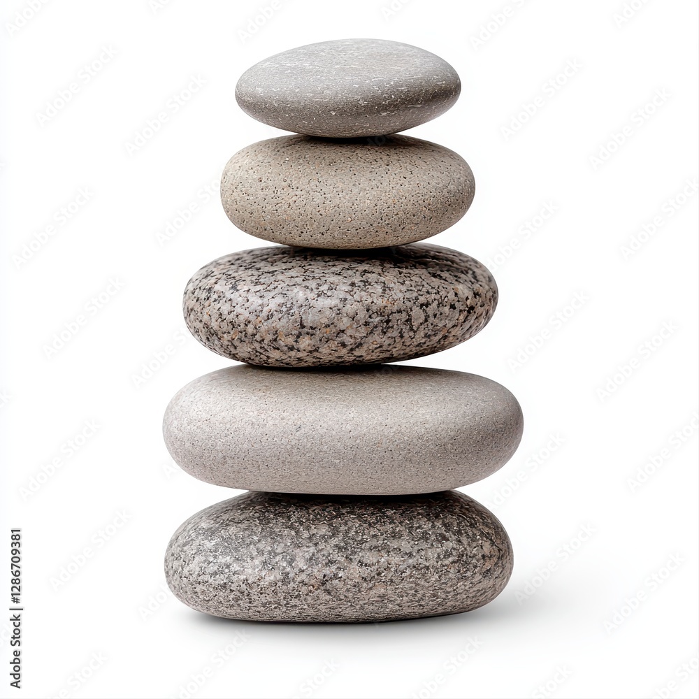 A serene stack of smooth rocks balanced on top of each other symbolizing harmony and natural beauty outdoors A serene stack of smooth rocks balanced on top of each other symbolizing harmony and natural beauty outdoors