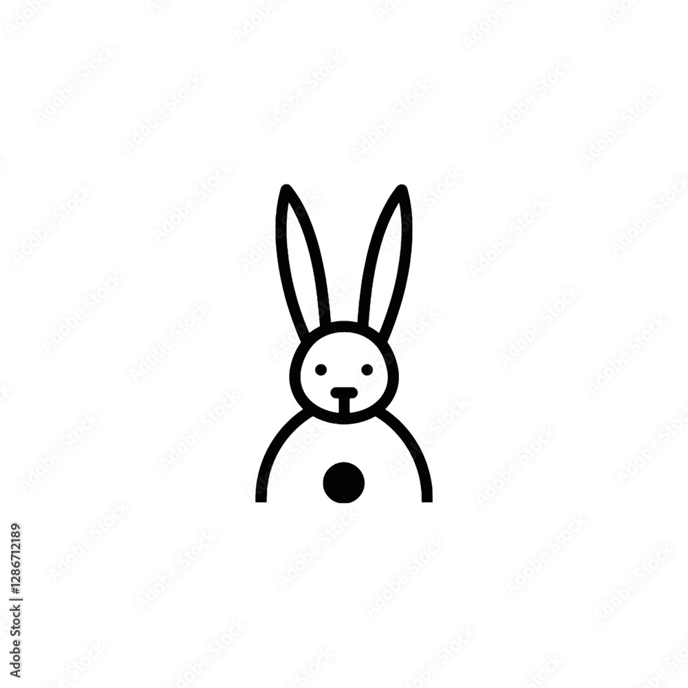 Rabbit Vector Logo Design