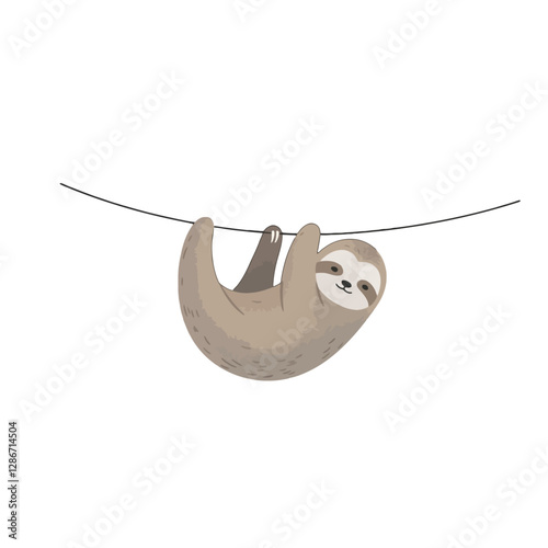 Sloth Vector Logo Design