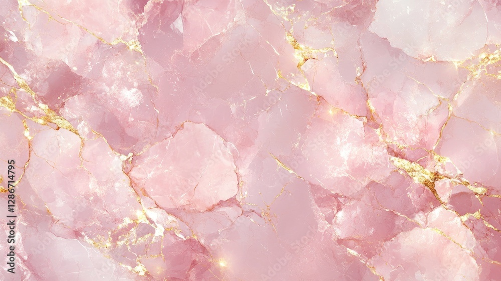 Blended pink marble with artistic patterns and luminous highlights Blended pink marble with artistic patterns and luminous highlights