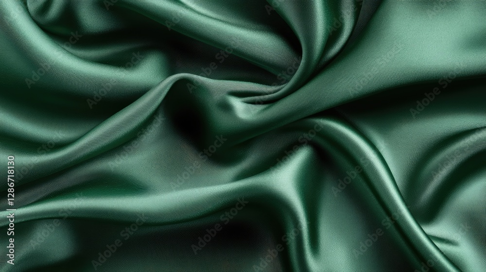 Fototapeta premium Deep ocean green background with a smooth polished effect