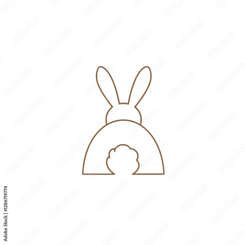 Fototapeta premium Rabbit Vector Logo Design