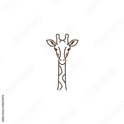Giraffe Vector Logo Design